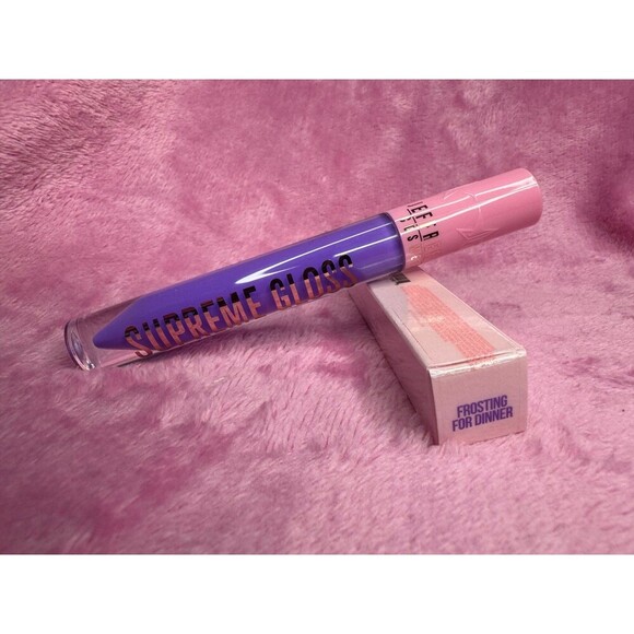 Jeffree Star Cosmetics Supreme Gloss Lip Gloss Frosting For Dinner NIB NEW NWT - Picture 4 of 4